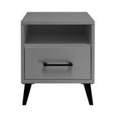 Nočný stolík KAMA sivý