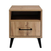 Nočný stolík KAMA s dreveným vzhľadom 1