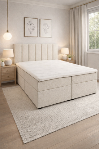 Boxspring Bed GERRA Beige
